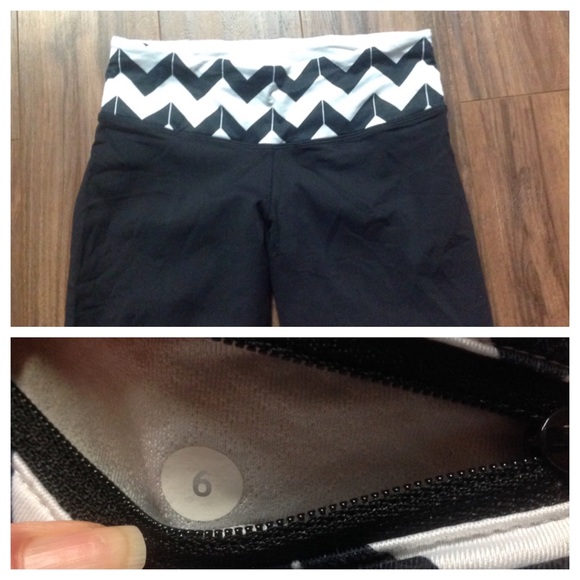Lululemon chevron print crop or capris - Picture 2 of 6